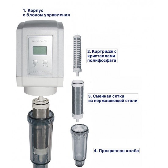 Фильтр самопромывной BIO+ systems PF-1 1" с автоматической промывкой